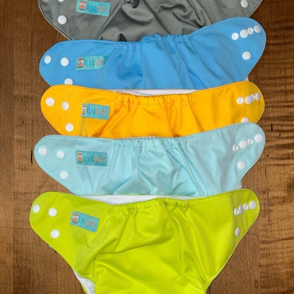 Multi-Color Cloth Diaper Set